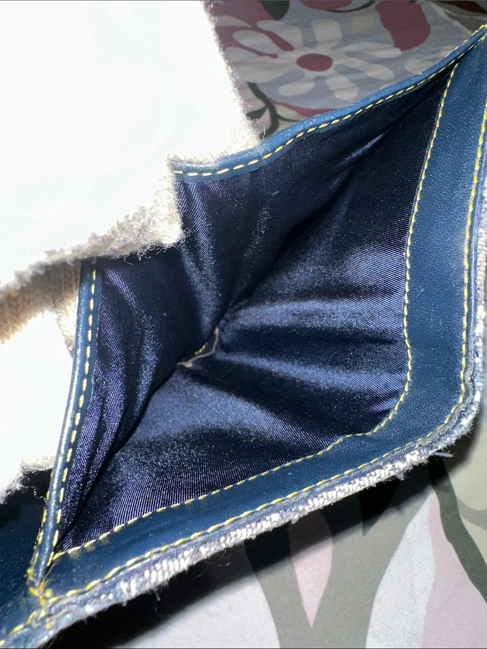 Dior Denim 'Saddle' Wallet